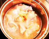 キャベツの芯と手羽元を生姜で煮ました作り方4写真