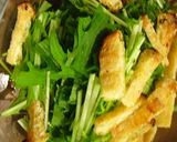 水菜とおあげの梅肉ソース作り方2写真