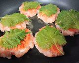 ごろごろ鶏つくねの明太大葉焼き作り方7写真