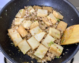 ピリ旨おかず♪厚揚げと葱の簡単肉みそ炒め作り方9写真