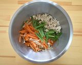 レンチン♪人参、えのき、鶏そぼろナムル作り方5写真