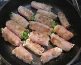 小松菜とえのきの豚肉巻き☆トマト煮作り方6写真