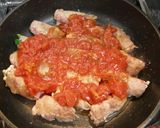小松菜とえのきの豚肉巻き☆トマト煮作り方7写真