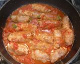 小松菜とえのきの豚肉巻き☆トマト煮作り方8写真