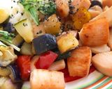 サラダチキンと夏野菜の甘酢照り焼き☆作り方6写真