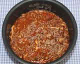 乾燥じめじでミートソースの炊き込みご飯作り方15写真