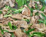 豚こま切れ肉とにらのスタミナ炒め作り方3写真