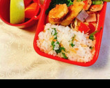 鮭フレーク&あげ玉入りおむすび(旨い)作り方9写真