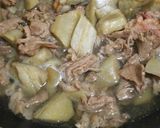 ◆叩きごぼうと牛肉の煮物◆作り方3写真