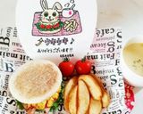 イングリッシュマフィンでベーコンエッグ♪作り方17写真