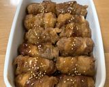 長ネギと牛肉巻き作り方4写真