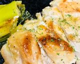 葱の青い部分×鶏胸肉のガーリックステーキ作り方3写真