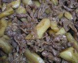 ◆叩きごぼうと牛肉の煮物◆作り方5写真