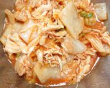 鶏ササミのキムチ豆腐作り方8写真