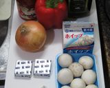パプリカと鶏ささみのトマトクリームパスタ作り方3写真
