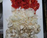 パプリカと鶏ささみのトマトクリームパスタ作り方4写真