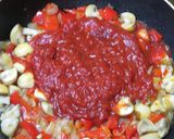 パプリカと鶏ささみのトマトクリームパスタ作り方9写真