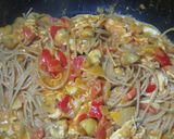 パプリカと鶏ささみのトマトクリームパスタ作り方18写真