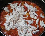 パプリカと鶏ささみのトマトクリームパスタ作り方14写真
