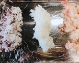 お弁当に！しましま ふりかけご飯作り方2写真