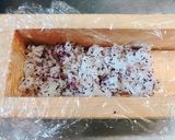 お弁当に！しましま ふりかけご飯作り方3写真