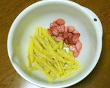 魚肉ソーセージとスティックポテト作り方4写真