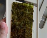 お子様おにぎりに♪噛み切りやすい海苔。作り方2写真