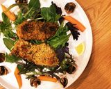鶏モモの香草焼き チーズとカレー風味作り方9写真