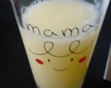カルピス完熟白桃牛乳水割りジュース作り方3写真