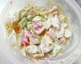 簡単！アボカドとトマトの胡麻マヨサラダ作り方3写真