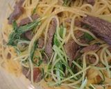 牛肉と水菜のパスタ☆ゆずの香り♪作り方9写真