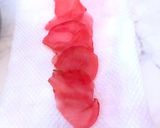お弁当に【可愛いおかず】生姜甘酢の薔薇作り方1写真