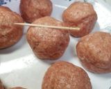 お麩入りBigミートボール❤️作り方4写真