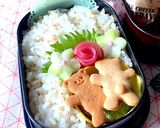 6月17日 ソースカツ くま弁当 詰め方作り方4写真