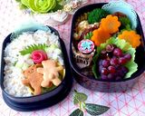 6月17日 ソースカツ くま弁当 詰め方作り方9写真