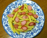 魚肉ソーセージとスティックポテト作り方5写真