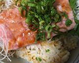 簡単　ねぎトロ丼作り方3写真