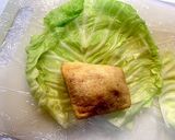 メチャうま 油揚げ包み入 ロールキャベツ作り方5写真