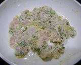簡単！マヨむね肉とふわたま炒め作り方3写真
