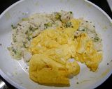 簡単！マヨむね肉とふわたま炒め作り方4写真