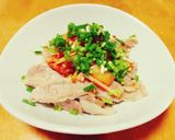 キムチ白髪葱の胡麻油和え作り方4写真