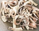 イカとアスパラガスのカレー粉炒め作り方4写真