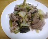 豚と野沢菜のバター炒め作り方4写真