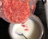 溶けない 葛アイス イチゴミルク味作り方3写真