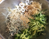 マーマレードで酢の物 きゅうりともやし作り方3写真