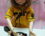 リカちゃんサイズ♡野球シリꕤ楽天しそ巻き作り方3写真