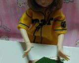 リカちゃんサイズ♡野球シリꕤ楽天しそ巻き作り方4写真