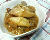 ✿新玉ネギと❀鶏手羽元の✿こってり煮♪♪作り方4写真