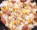 簡単★ニンニク豚肉ネギウインナーの炒飯！作り方7写真
