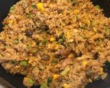 簡単★ニンニク豚肉ネギウインナーの炒飯！作り方8写真